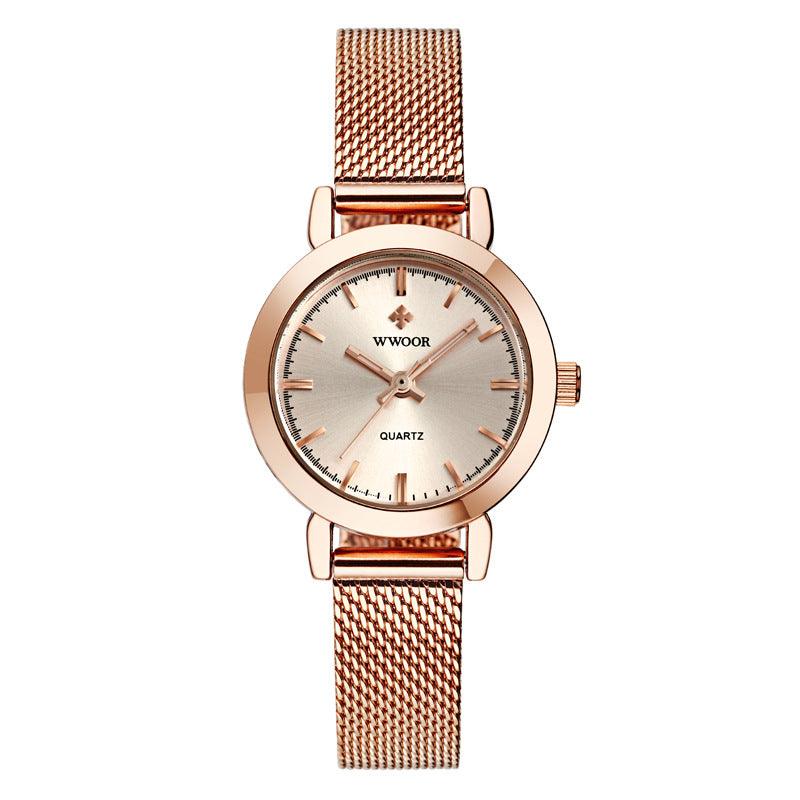 T-22 Women's Stainless Steel Mesh Belt Quartz Watch - BUNNY BAZAR