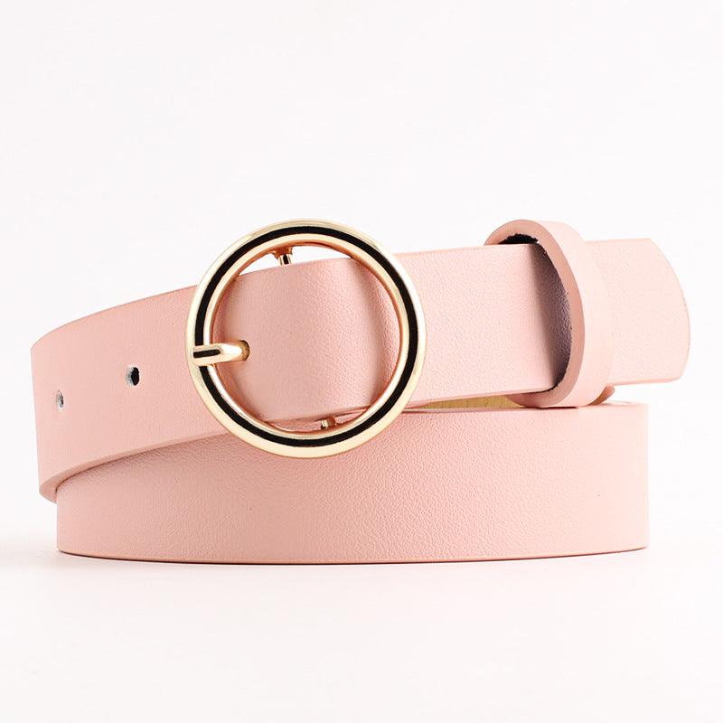 Women's jeans round buckle belt women - BUNNY BAZAR