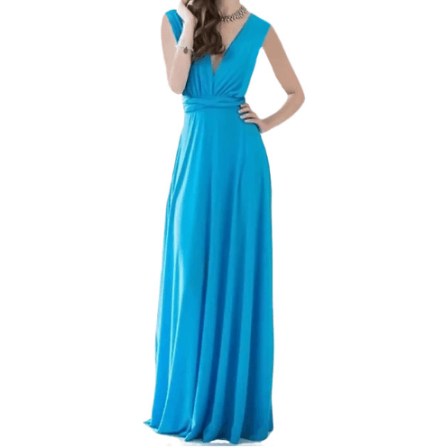 Women Bandage Convertible Boho Maxi Dress - BUNNY BAZAR