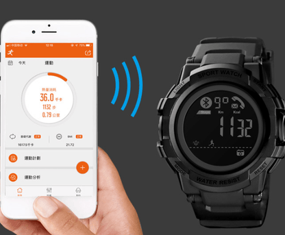 Bluetooth Smart Men's Waterproof Sports Watch - BUNNY BAZAR