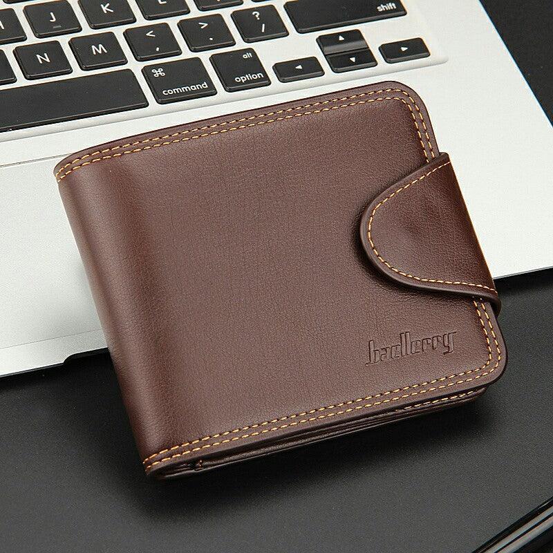 Casual Men's Horizontal Zipper Buckle Wallet - BUNNY BAZAR