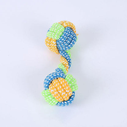 Bite-resistant Cotton Rope Molar Teeth Cleaning Rope Knotting Cat And Dog Toy Set - BUNNY BAZAR