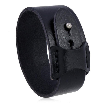 Cow Leather Irregular Bracelet For Men - BUNNY BAZAR