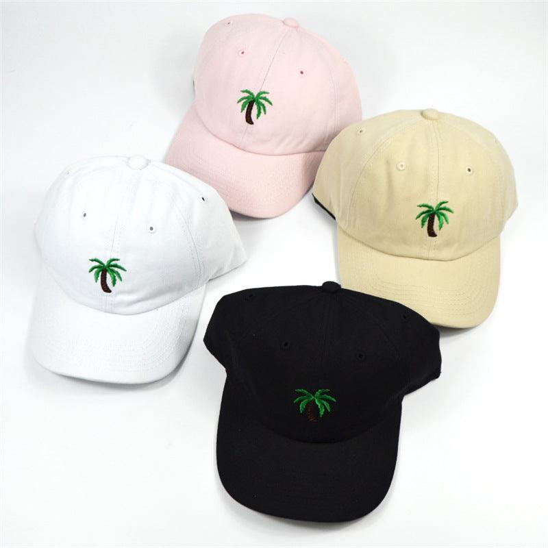 Embroidered Hat Coconut Versatile Cap Fashion Personality Baseball Cap - BUNNY BAZAR