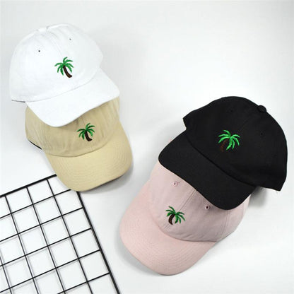 Embroidered Hat Coconut Versatile Cap Fashion Personality Baseball Cap - BUNNY BAZAR