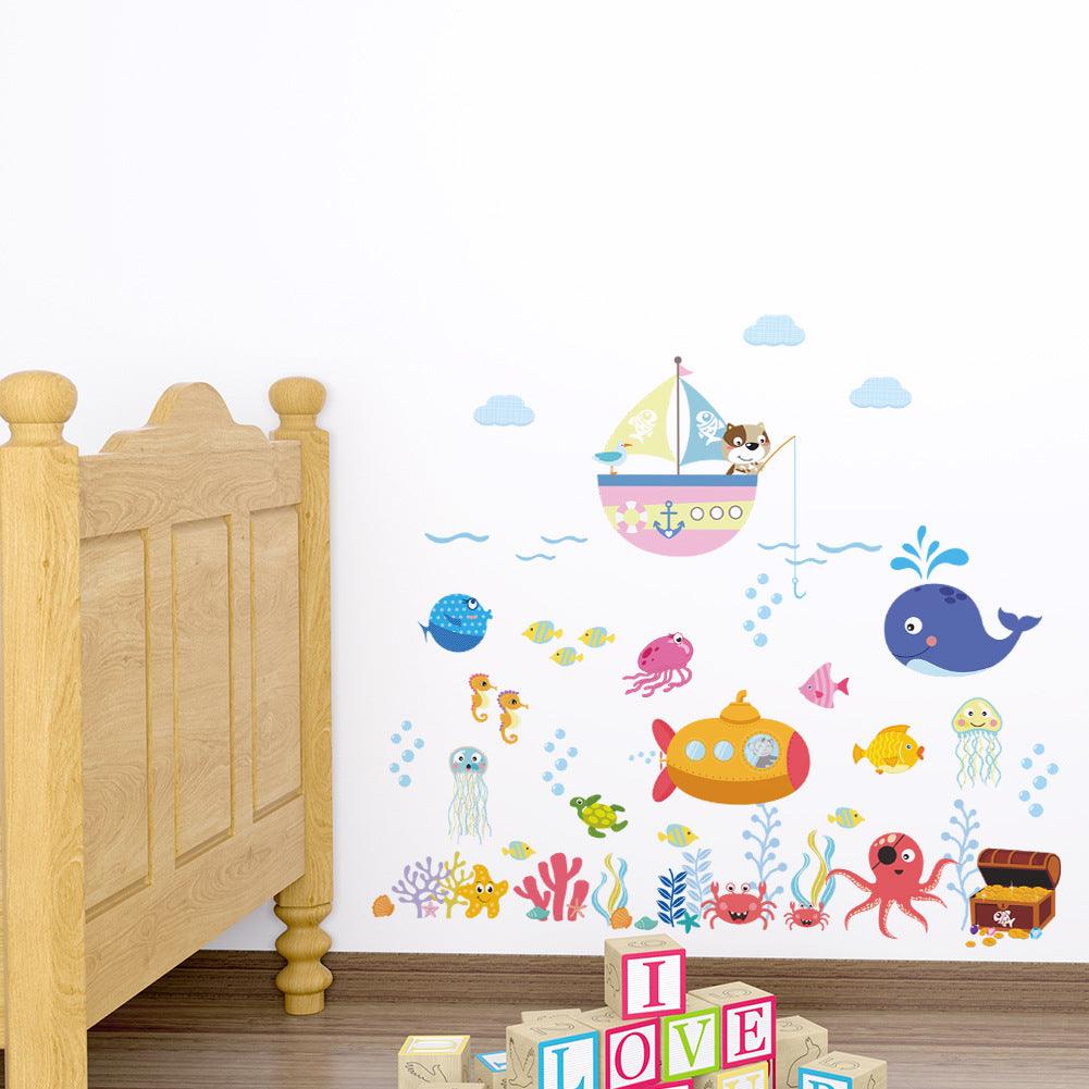Kids Room Ocean Cartoon Wall Sticker - BUNNY BAZAR