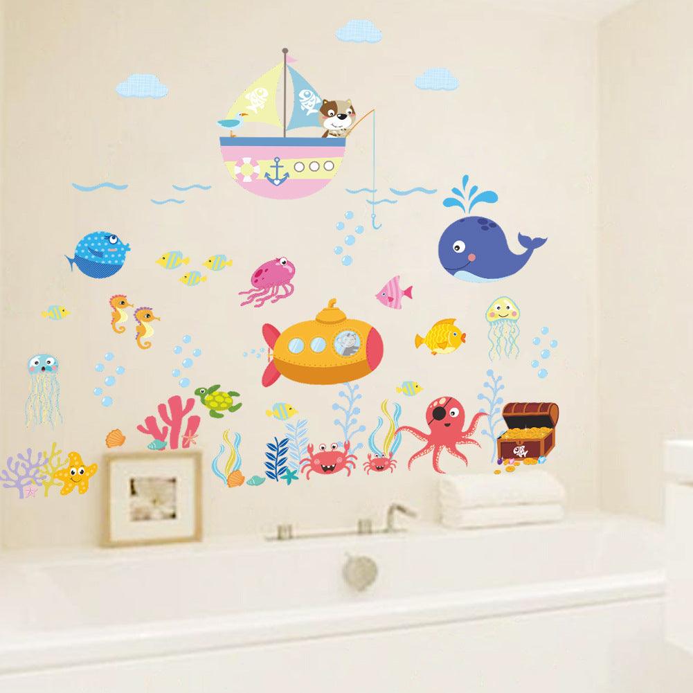 Kids Room Ocean Cartoon Wall Sticker - BUNNY BAZAR