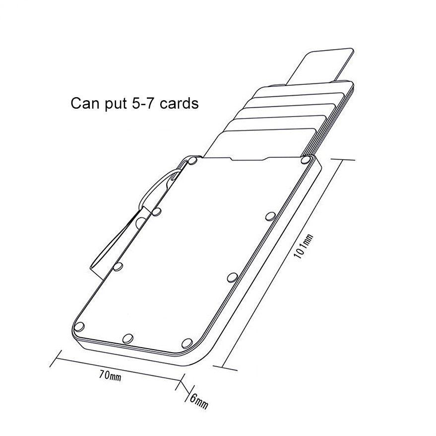 Portable Pull-out Design, Ultra-thin Card Holder, Multi-function Card Holder - BUNNY BAZAR