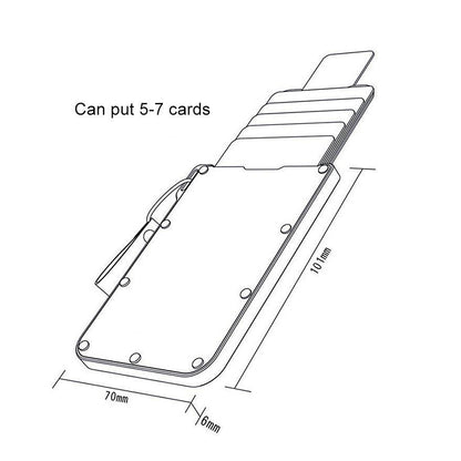 Portable Pull-out Design, Ultra-thin Card Holder, Multi-function Card Holder - BUNNY BAZAR