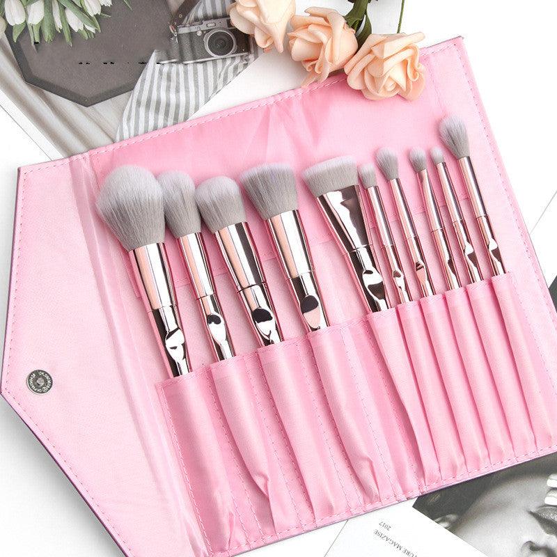 10 Wet And Wild Makeup Brushes Set With Brush Bag Makeup Tools - BUNNY BAZAR