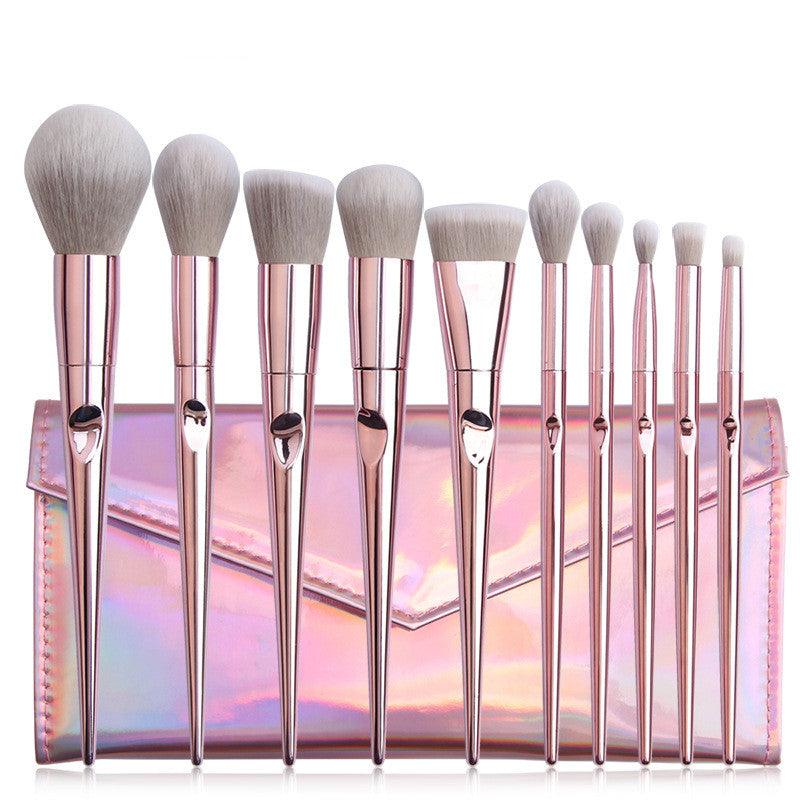 10 Wet And Wild Makeup Brushes Set With Brush Bag Makeup Tools - BUNNY BAZAR