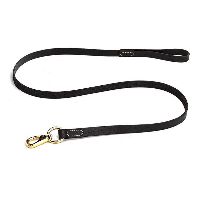 Cowhide Dog Leash To Walk Medium And Large Dogs - BUNNY BAZAR