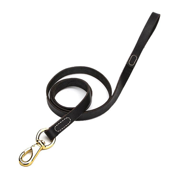 Cowhide Dog Leash To Walk Medium And Large Dogs - BUNNY BAZAR