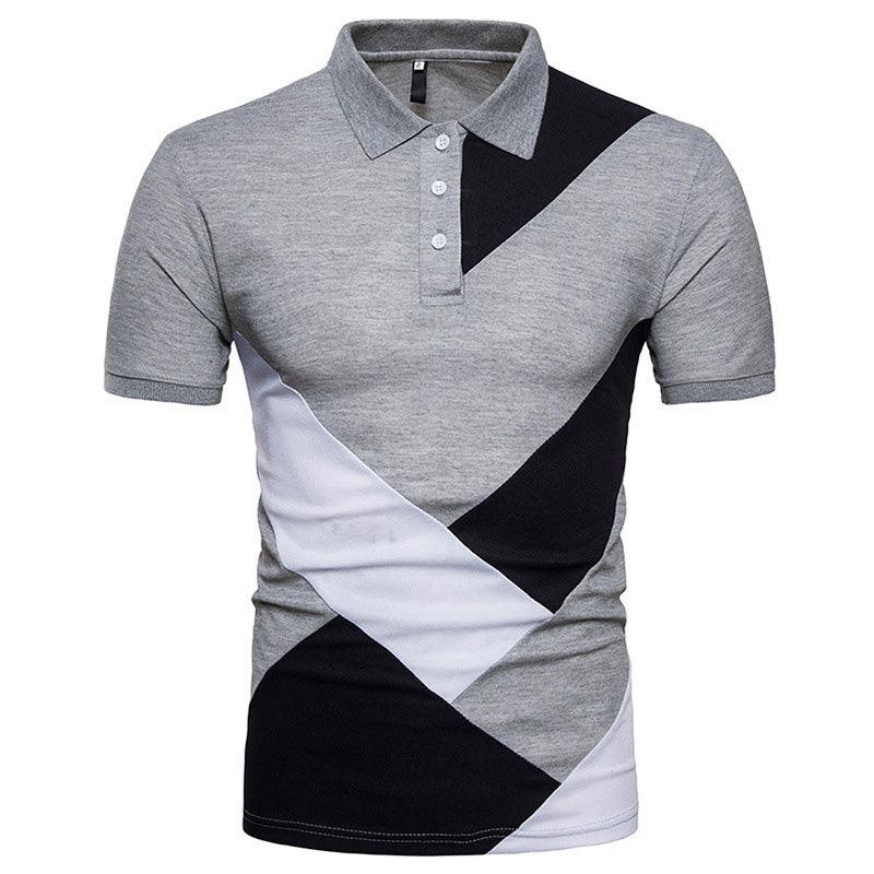 Men Polo Shirt Casual Cotton T Shirts Men's Casual Short Sleeve Pol - BUNNY BAZAR