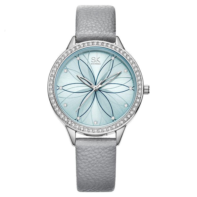 December New Creative Petal Watch Belt Quartz Lady Watch - BUNNY BAZAR