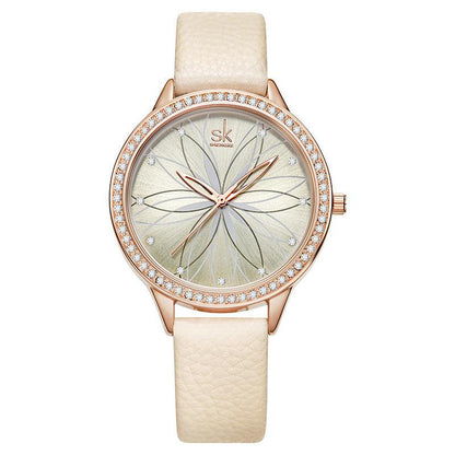 December New Creative Petal Watch Belt Quartz Lady Watch - BUNNY BAZAR