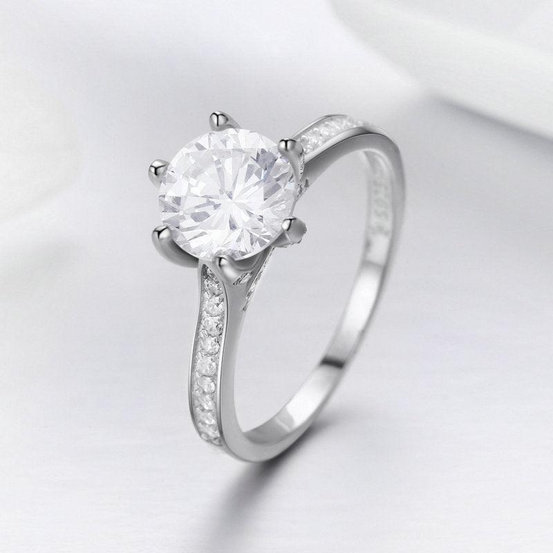 S925 Fashion Diamond Ring Women - BUNNY BAZAR