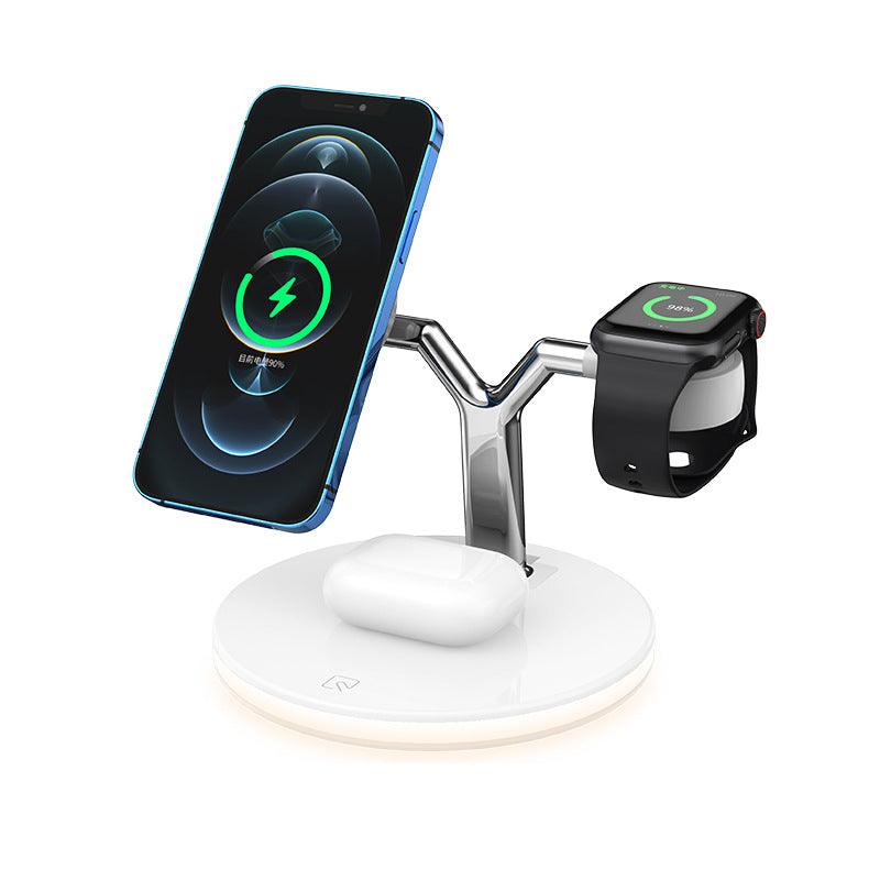 The 15W Wireless Fast Charging Three-In-One is an All-in-One Power Source - BUNNY BAZAR