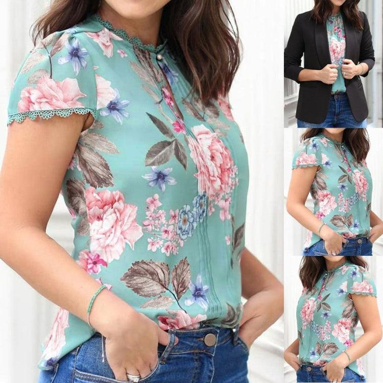 Elegant Patterned Women's Shirt T-Shirt - BUNNY BAZAR