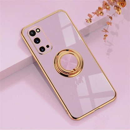 Mobile Phone Case Ring Buckle Magnetic Car Electroplating Protective Cover - BUNNY BAZAR