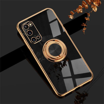 Mobile Phone Case Ring Buckle Magnetic Car Electroplating Protective Cover - BUNNY BAZAR