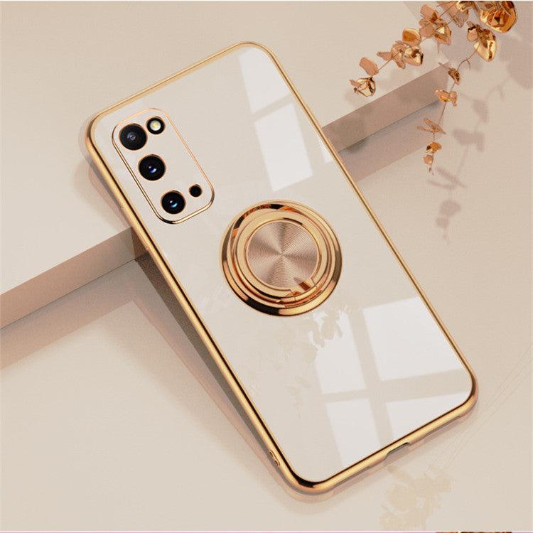 Mobile Phone Case Ring Buckle Magnetic Car Electroplating Protective Cover - BUNNY BAZAR