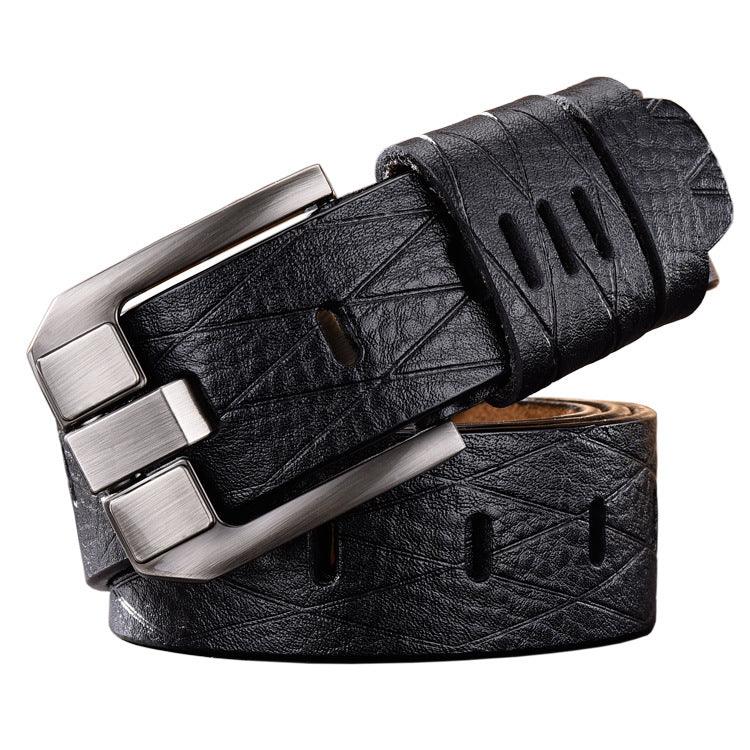 Vintage Pin Buckle All-Match Leather Men's Belt - BUNNY BAZAR