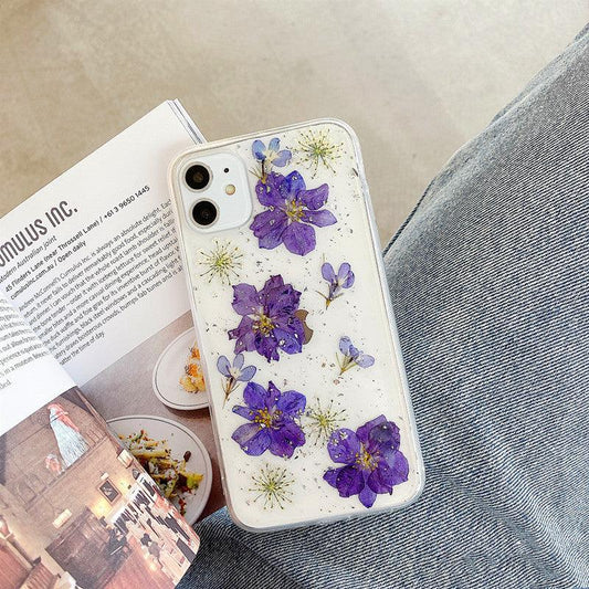 Compatible With , Daisy Phone Case Real Flower Protective Cover - BUNNY BAZAR