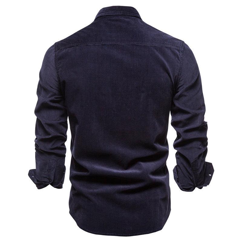 Shirts For Men Wear Shirt College Tops Longsleeve Blue - BUNNY BAZAR