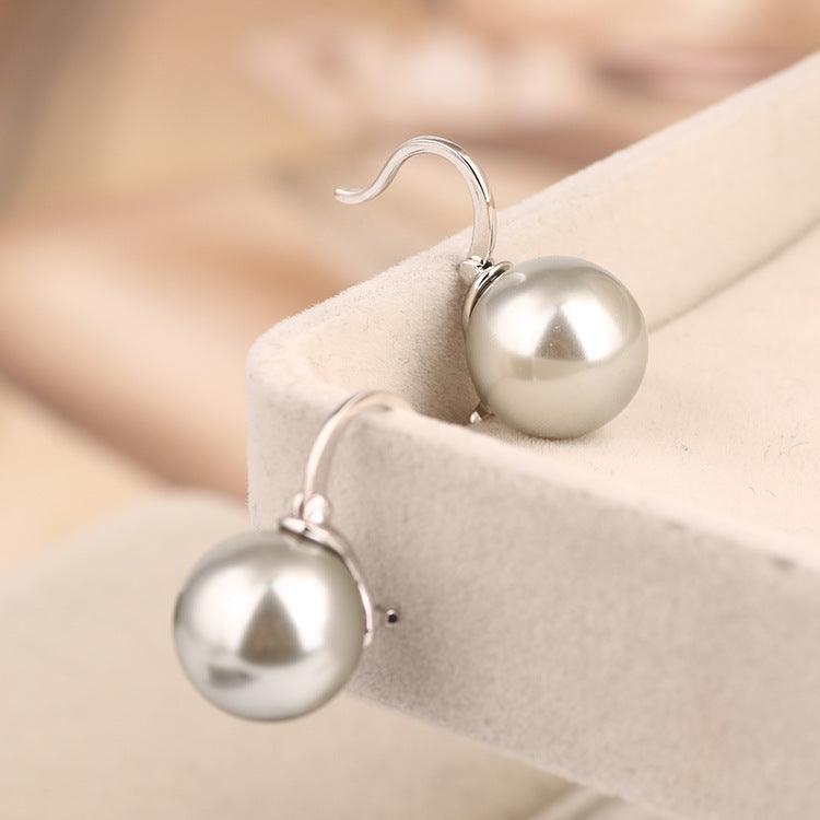 Fashion Explosion Single Pearl Ear Hoop Earring Women Earrings Jewelry - BUNNY BAZAR