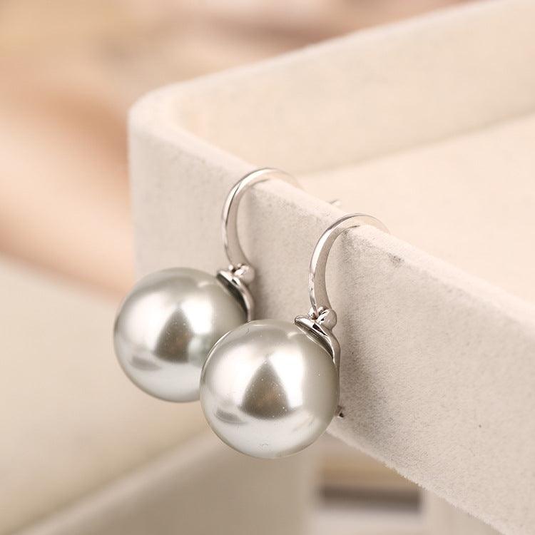 Fashion Explosion Single Pearl Ear Hoop Earring Women Earrings Jewelry - BUNNY BAZAR