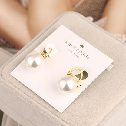 Fashion Explosion Single Pearl Ear Hoop Earring Women Earrings Jewelry - BUNNY BAZAR