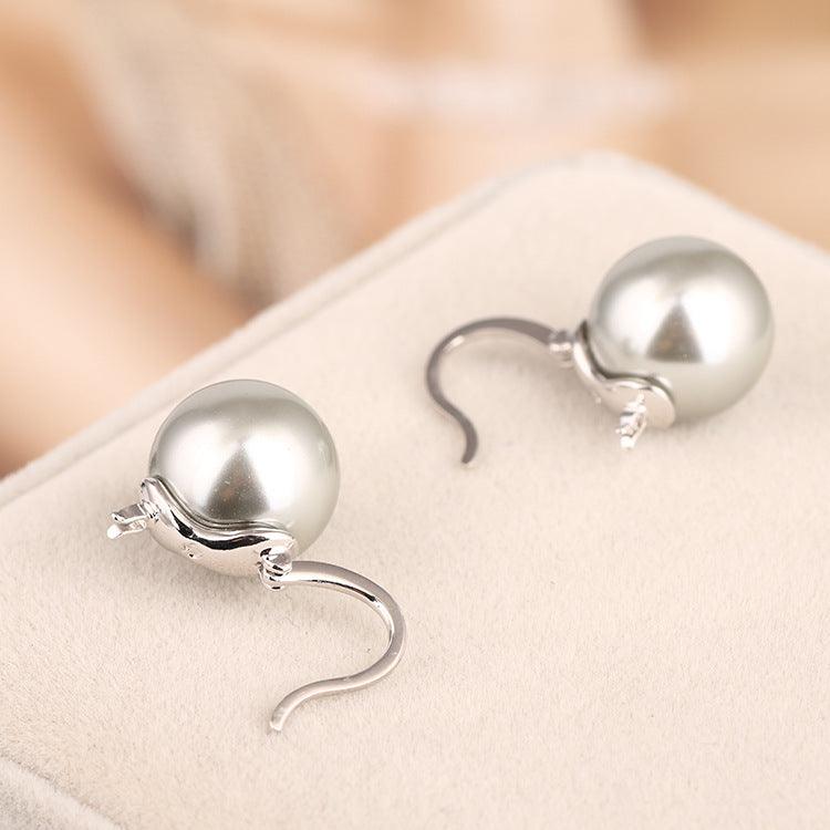 Fashion Explosion Single Pearl Ear Hoop Earring Women Earrings Jewelry - BUNNY BAZAR