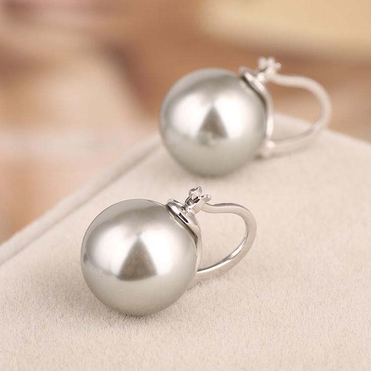 Fashion Explosion Single Pearl Ear Hoop Earring Women Earrings Jewelry - BUNNY BAZAR