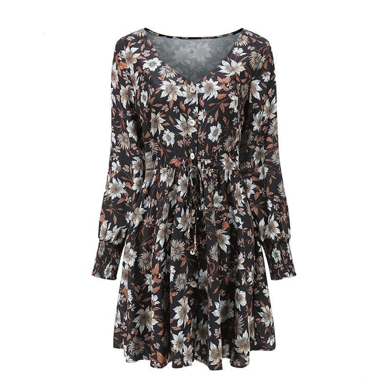 Women Floral Boho Party Dress Sexy Ladies Clothes Dresses - BUNNY BAZAR