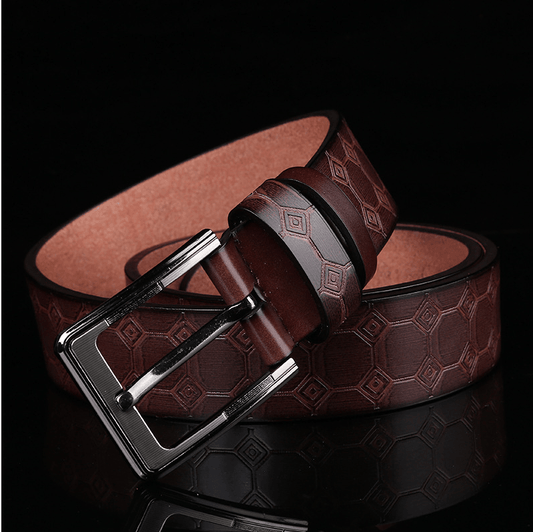 New Style Men's Leather Belt, European And American Fashion Popular Belt - BUNNY BAZAR
