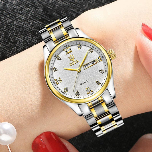 New Couple Models A Pair Of Watches Men's and Women's Watches Waterproof Watches - BUNNY BAZAR