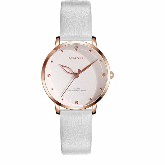 T-13 This quartz watch is designed with a high-grade leather band and waterproof case - BUNNY BAZAR