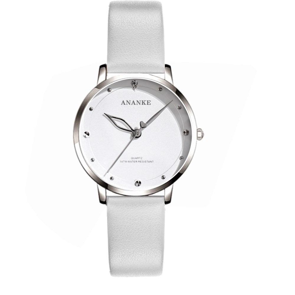 T-13 This quartz watch is designed with a high-grade leather band and waterproof case - BUNNY BAZAR