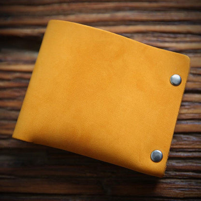 Leather Top Layer Cowhide Horizontal Wallet - BUNNY BAZAR