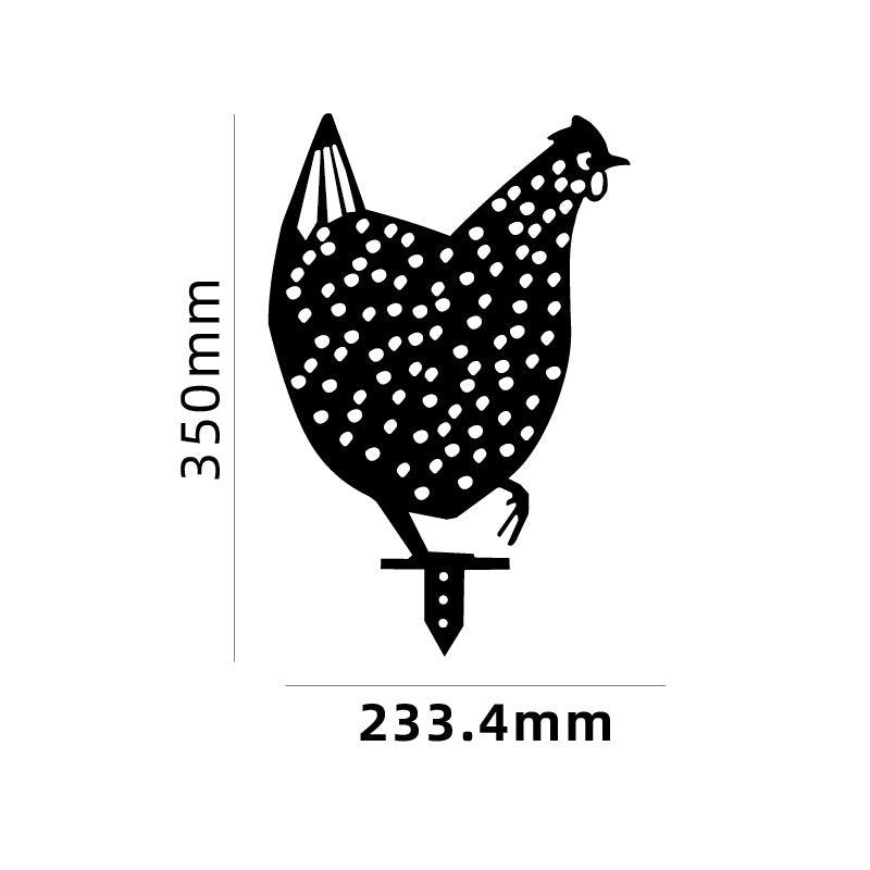 Chicken Yard Art Outdoor Garden Back Yard Gazon Stakes Hen Yard Decor - BUNNY BAZAR