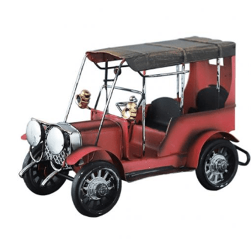 Wrought Iron Car Wine Cabinet Decoration Decoration Living Room Handicraft Decoration - BUNNY BAZAR