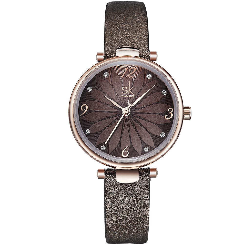 T-7 The Belt Round Watch 80 Offers An Elegant Design With Reliable Performance. It features a Durable Stainless Steel Case For Long-Lasting Strength And A Quartz Movement For Accuracy. - BUNNY BAZAR