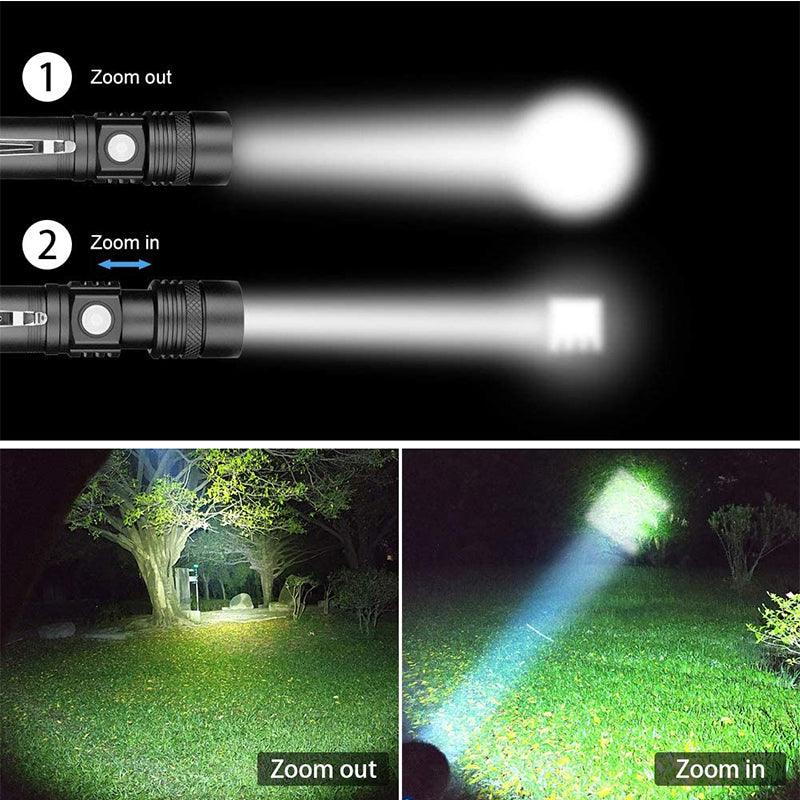 High-Lumen LED Flashlight Has an Impressive Range of up To 500 Meters - BUNNY BAZAR