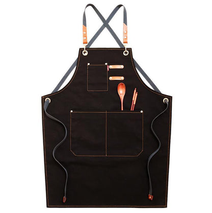 Household Simple Denim Canvas Apron is Perfect For The Chef in The Family - BUNNY BAZAR