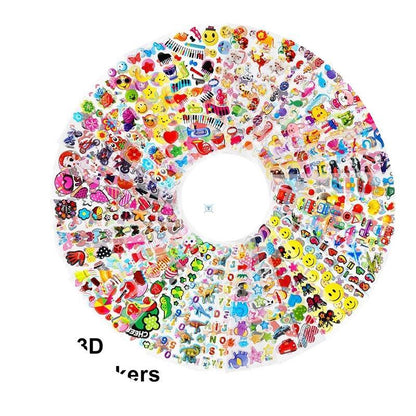 KiDS SticKerS 40 20 Different SheetS 3D Puffy BulK SticKerS - BUNNY BAZAR