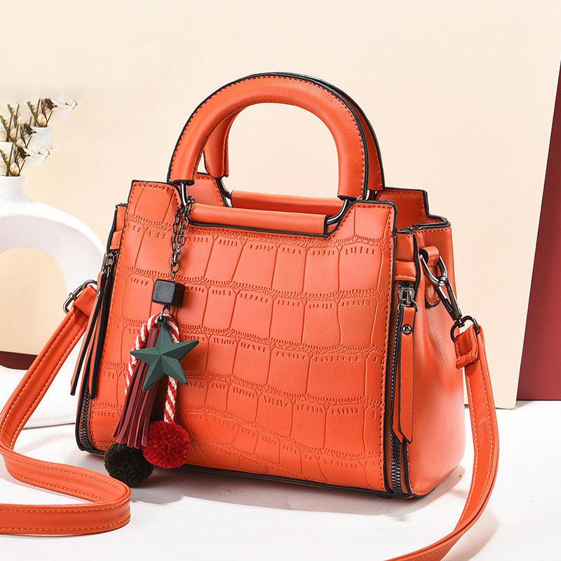 Ladies Bags 2021 New Foreign Trade Handbag Messenger Bag Female Fashion Crocodile Pattern Simple Large-capacity Shoulder Bag - BUNNY BAZAR