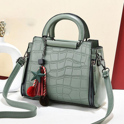 Ladies Bags 2021 New Foreign Trade Handbag Messenger Bag Female Fashion Crocodile Pattern Simple Large-capacity Shoulder Bag - BUNNY BAZAR