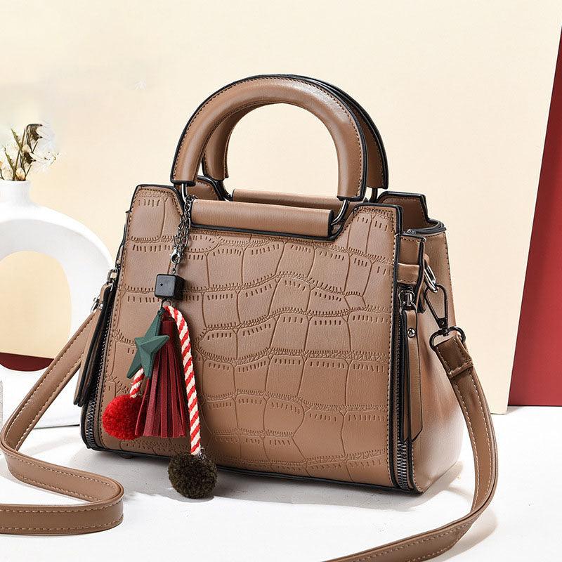 Ladies Bags 2021 New Foreign Trade Handbag Messenger Bag Female Fashion Crocodile Pattern Simple Large-capacity Shoulder Bag - BUNNY BAZAR