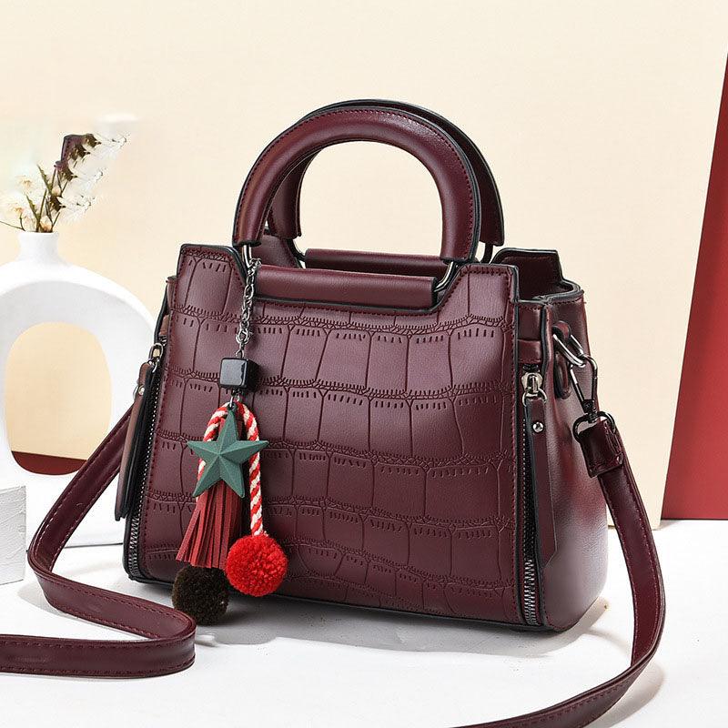 Ladies Bags 2021 New Foreign Trade Handbag Messenger Bag Female Fashion Crocodile Pattern Simple Large-capacity Shoulder Bag - BUNNY BAZAR